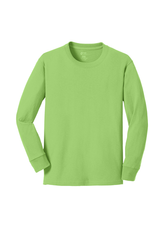 Port & Company® Youth Long Sleeve Core Cotton Tee