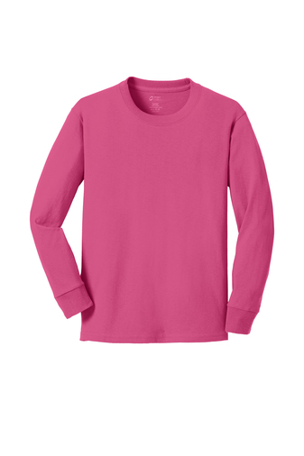 Port & Company® Youth Long Sleeve Core Cotton Tee