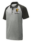 Sport-Tek PosiCharge Racer Mesh Raglan Heather Block Polo