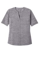Port Authority ® Ladies Stretch Heather Open Neck Top