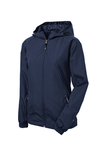 Sport-Tek® Ladies Colorblock Hooded Raglan Jacket