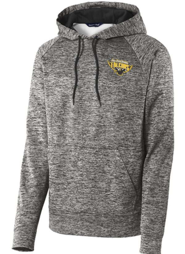 Sport-Tek® PosiCharge® Electric Heather Fleece Hooded Pullover
