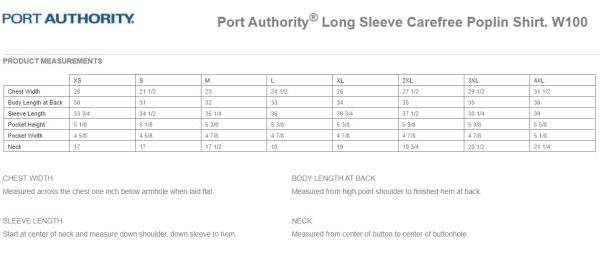 Port Authority® Long Sleeve Carefree Poplin Shirt