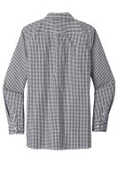 Ladies Broadcloth Gingham Easy Care Shirt
