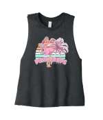 Dirty Birds Racerback Cropped Tank