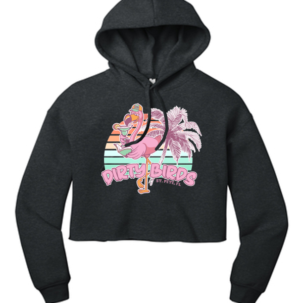 Dirty Birds Crop Hoodie
