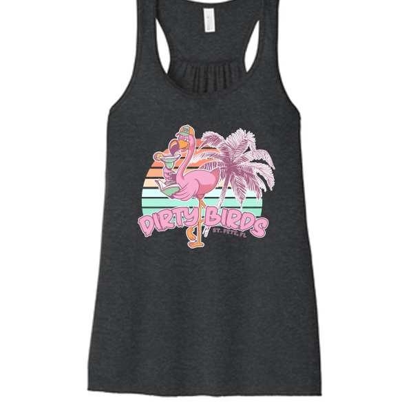 Dirty Birds Flowy Racerback Tank