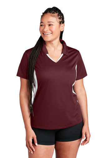 Sport-Tek® Ladies Side Blocked Micropique Sport-Wick® Polo