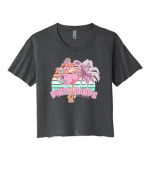 Dirty Birds Racerback Crop Tee