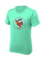 Gulf Beaches Short Sleeve Rash Guard - Bright Seafoam